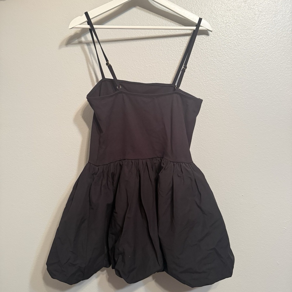 Anthropologie Daily Practice Bubble Twofer Mini Dress Black Medium NWT - Picture 7 of 8